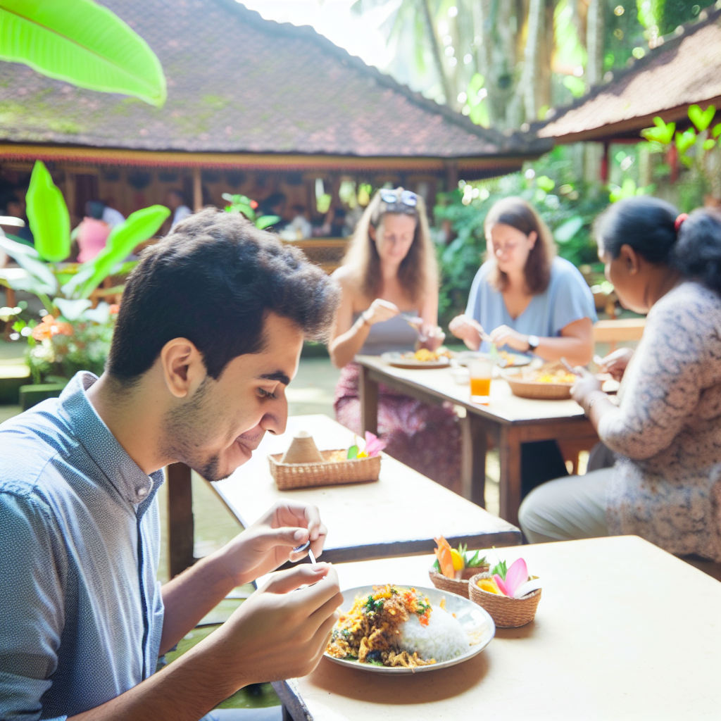 Breakfast at a warung in Canggu Bali