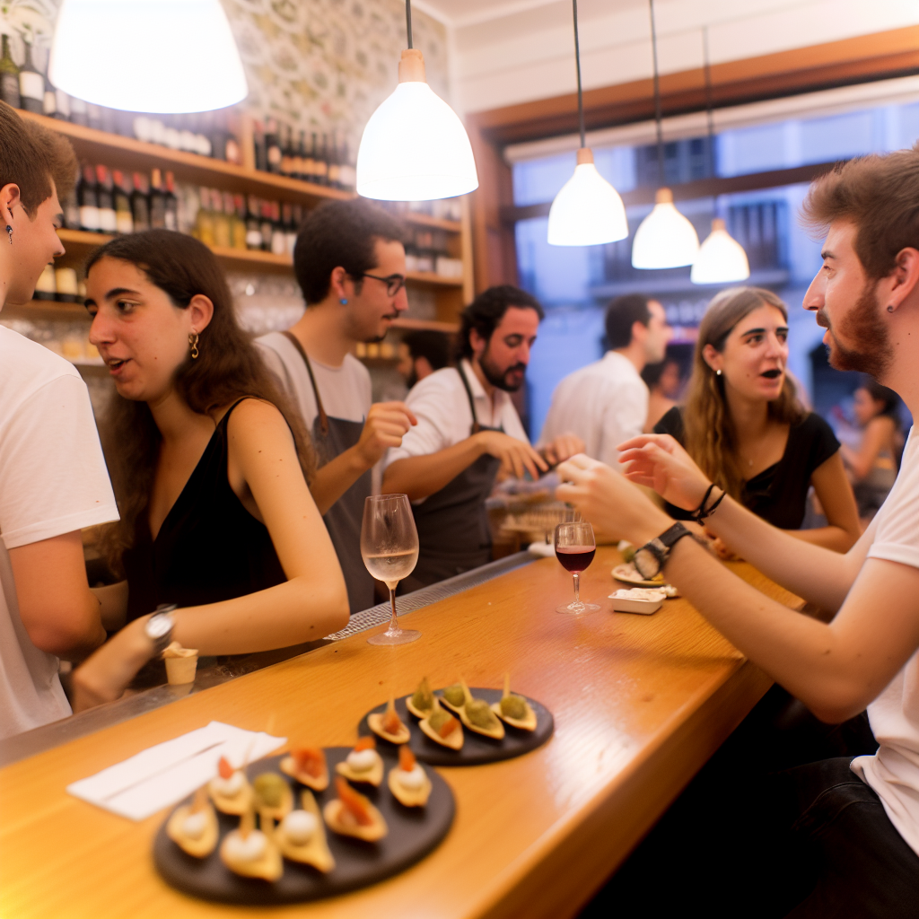 Evening at Barceloneta beach in Barcelona