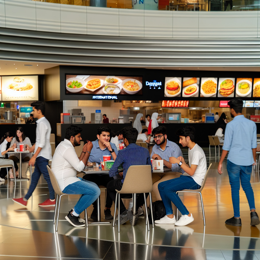 Lunch in Dubai food court