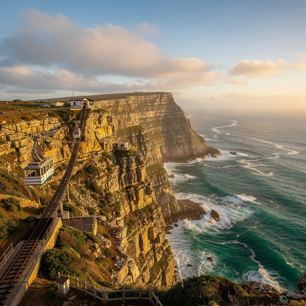 Cape Point Nature Reserve dramatic cliffs meeting two oceans