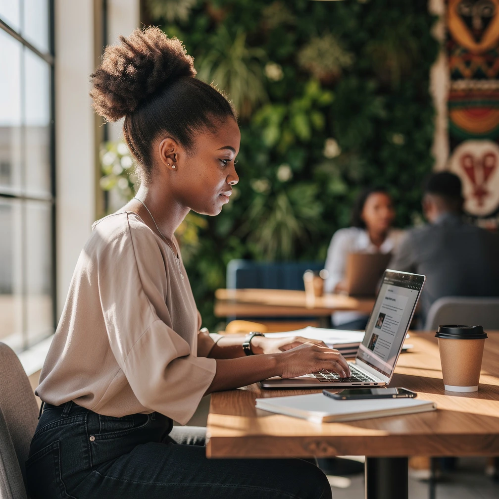 South African student applying for international internship at co-working space